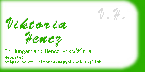 viktoria hencz business card